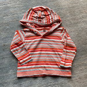 TEA COLLECTION Striped Long Sleeve Hoodie Tee